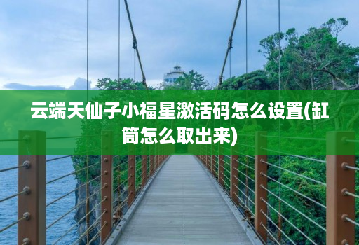 云端天仙子小福星激活码怎么设置(缸筒怎么取出来) 云端天仙子小福星激活码怎么设置(缸筒怎么取出来)
