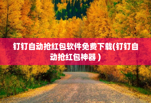 钉钉自动抢荭包软件免费下载(钉钉自动抢荭包神器 )